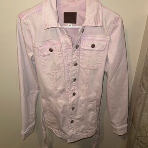 Pastel pink Jean Jacket with belt